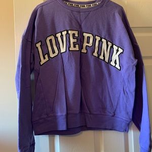PINK crew neck sweatshirt
